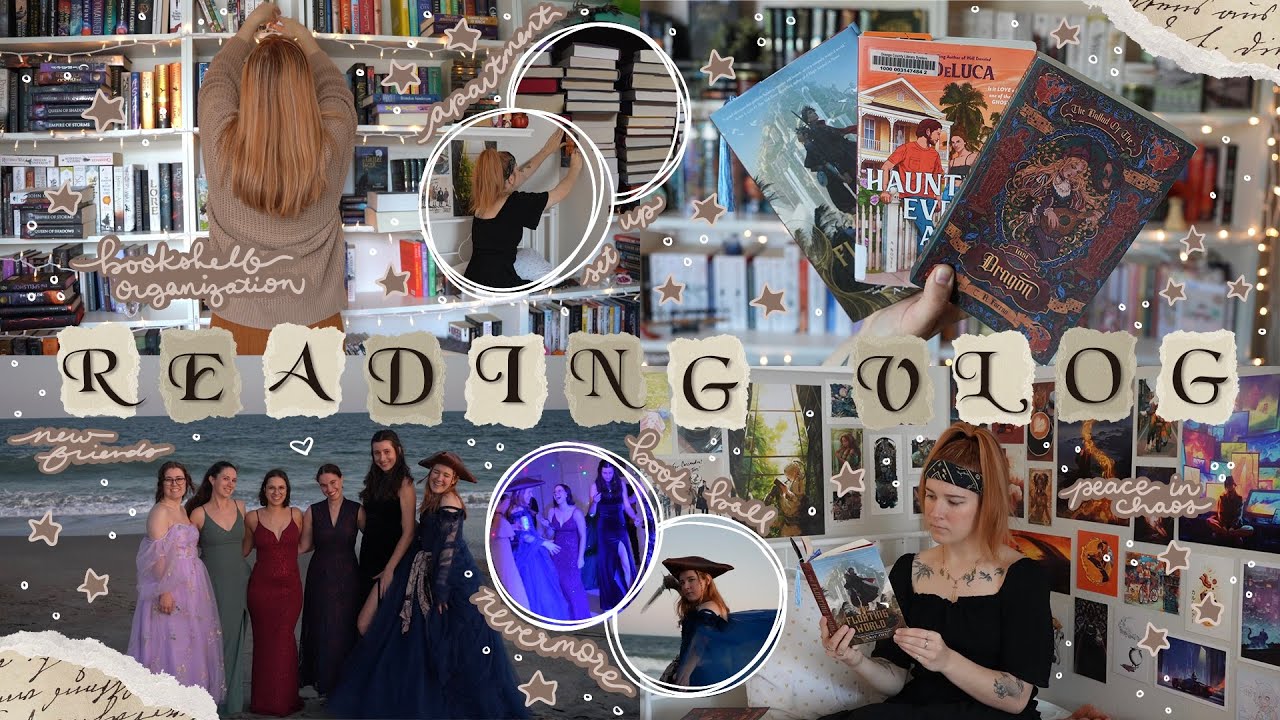 READING VLOG | setting up my new place, meeting authors & a bookish ball 🕯️👑