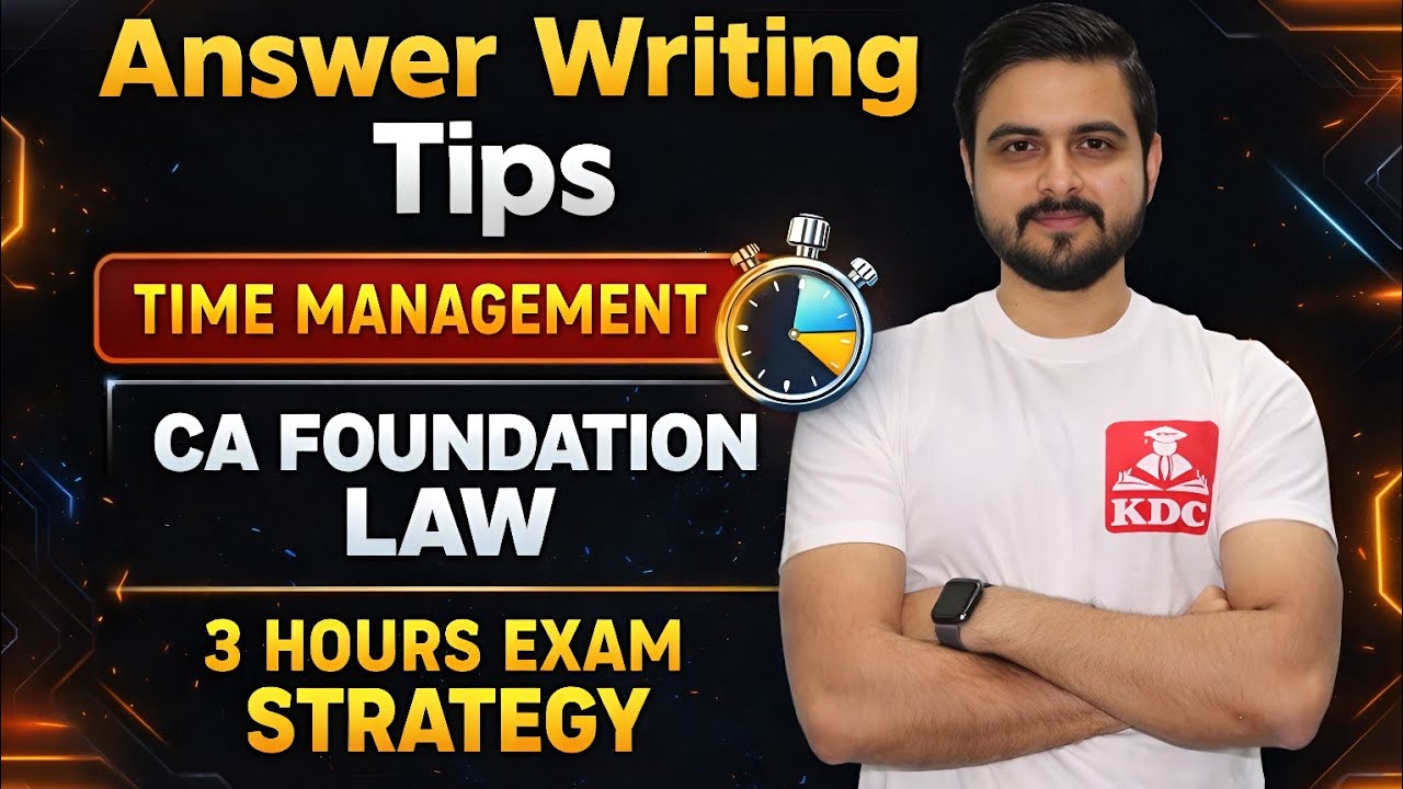 CA Foundation - Law Exam Tips & Tricks January 2026 