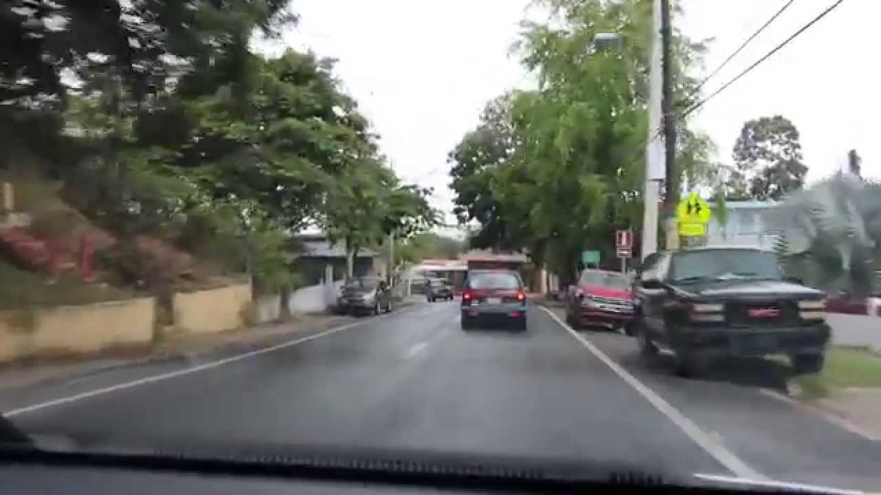 Driving in Rincón, Puerto Rico