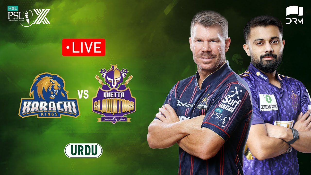 Live | Karachi Kings vs Quetta Gladiators | 𝐔𝐑𝐃𝐔 | Match 8 | HBL PSL X | M3O1K