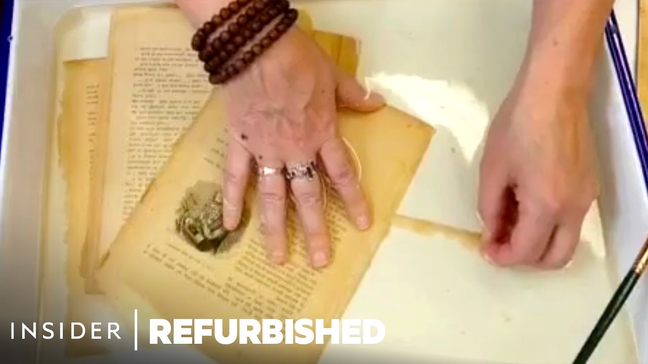 How 100-Year-Old Books Are Professionally Restored | Refurbished