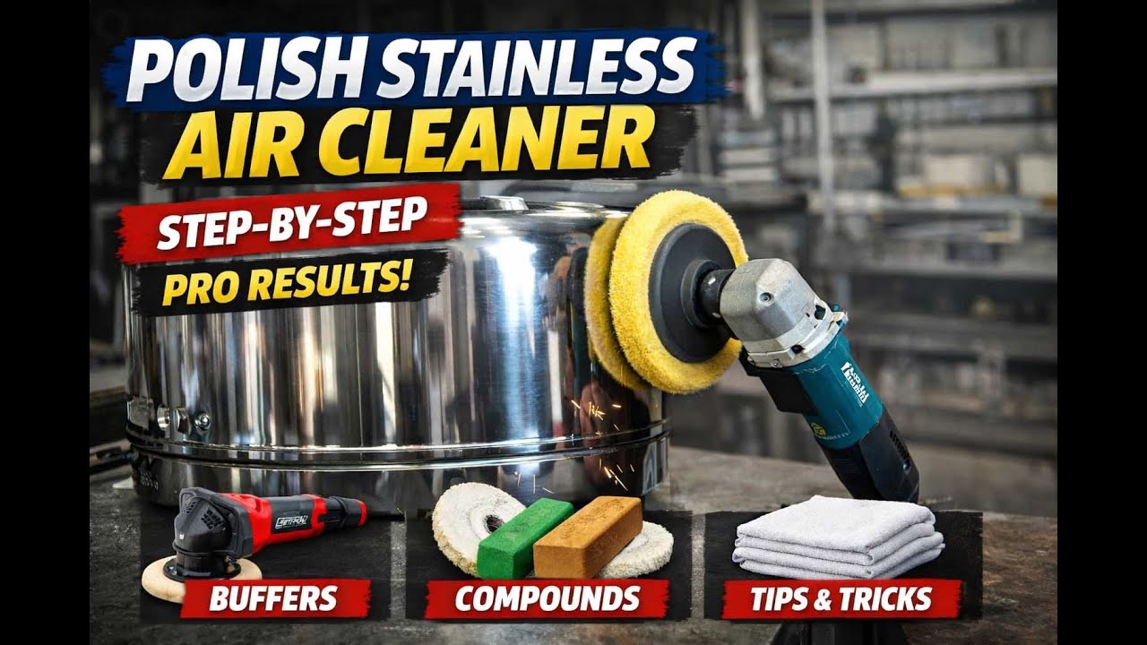 How to Polish Stainless Steel Air Cleaner | Step-by-Step Polishing Tutorial