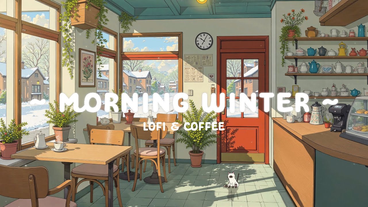 Espresso Morning Winter ❄️ Peaceful Mind to Start Slow Day ☕ Lofi Cafe / Chill Hip Hop for reading