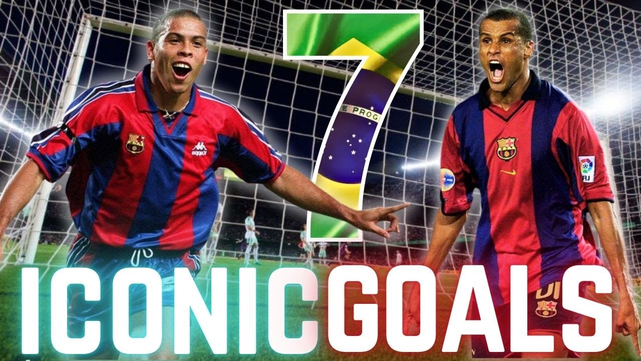 TOP 7 LEGENDARY FC BARCELONA's GOALS | BRAZIL 🇧🇷 Romario, Rivaldo, Ronaldinho, Neymar ⚽️⚽️