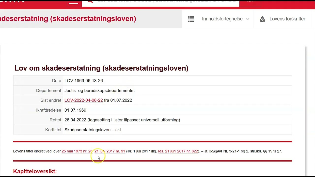 Innf&oslash;ring i juridisk metode - video 10