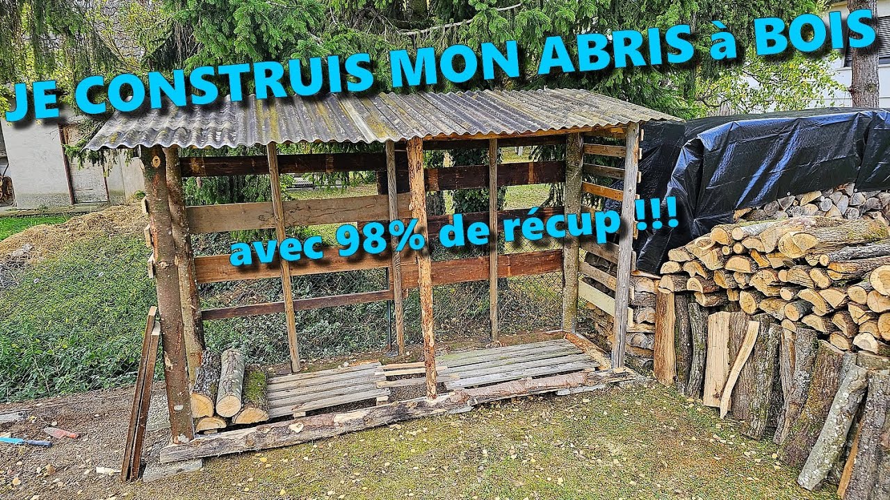 [EN MODE BUCHERON]  Fabrication abris à bois pas cher et durable!!