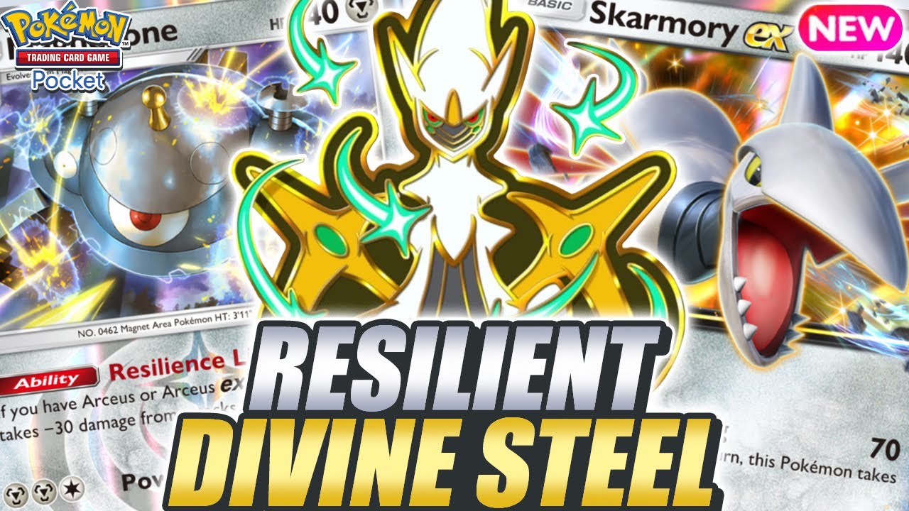SKARMORY EX & MAGNEZONE are Perfect Tanks for GOD ARCEUS ! - Pokemon TCG Pocket