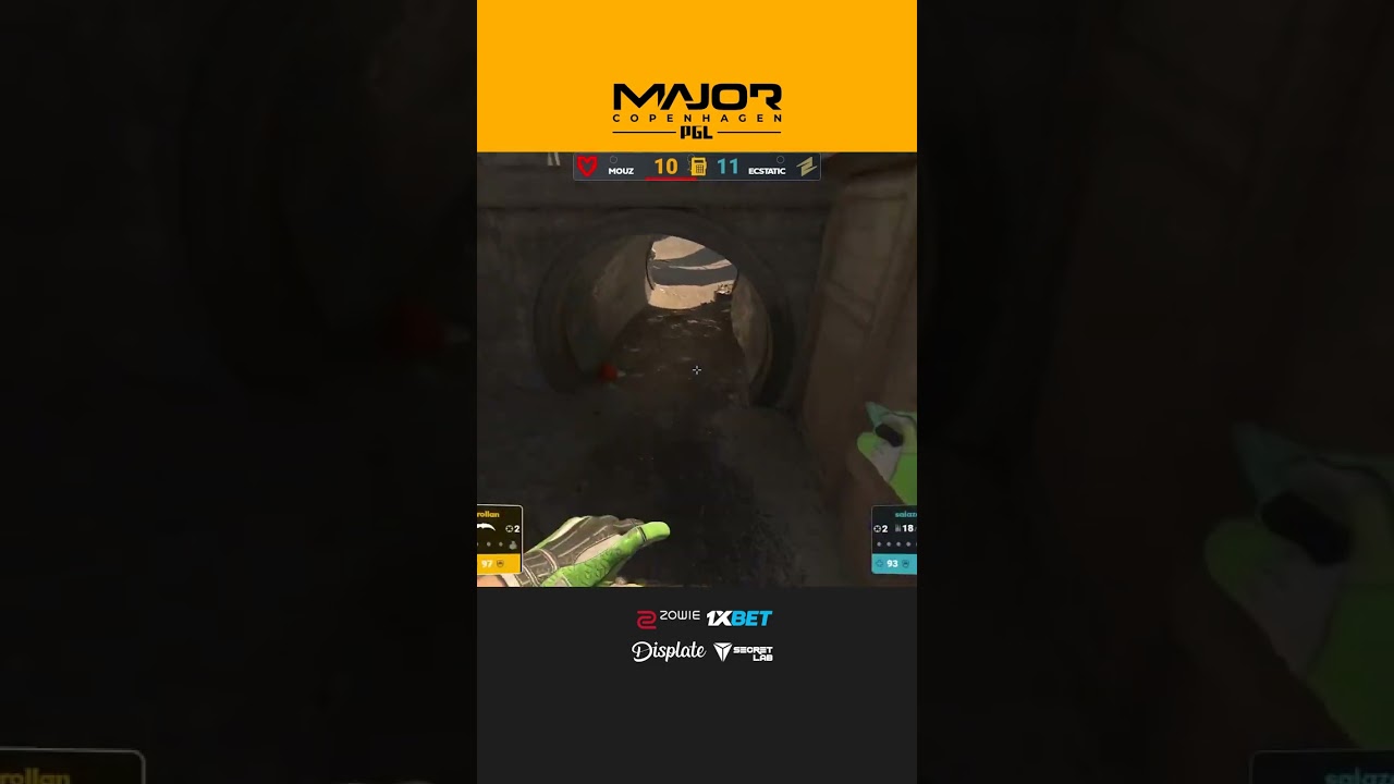 Brollan Crucial 1v2 Clutch: Tying the Match vs Ecstatic! | PGL Major Copenhagen 2024 #CS2 #PGLMajor
