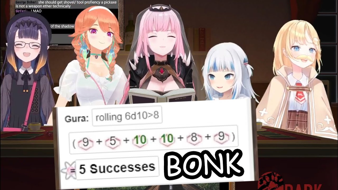 Gura makes the mightiest bonk in Hololive's history [HoloEN TTRPG]