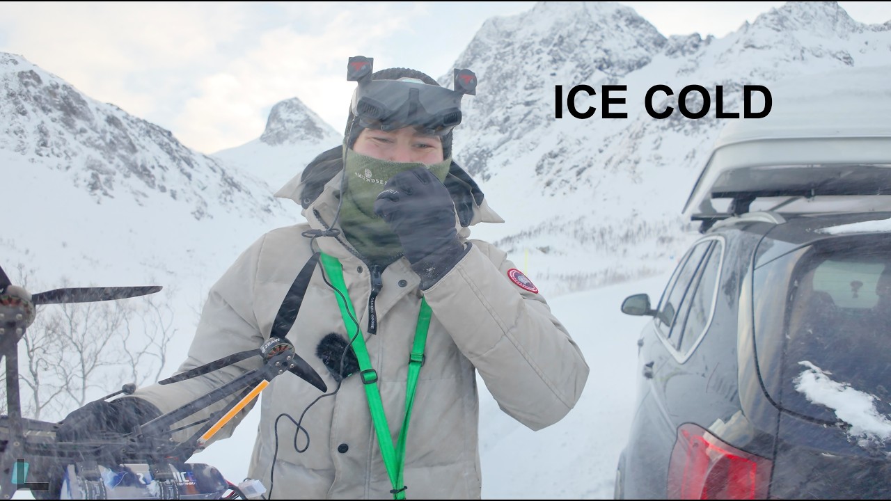 Epic FPV Adventure: Flying Through an Arctic Blizzard in Senja, Norway