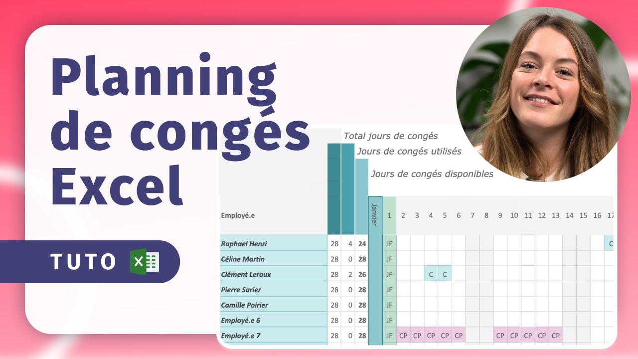 Comment créer le planning de congés de vos salariés sur Excel