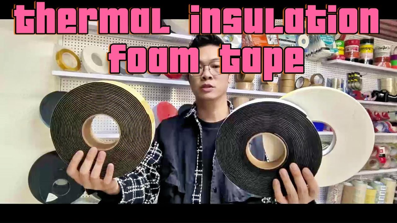 Polyurethane expanding foam sealing tape,foam tape for recessed lighting,foam tape log roll
