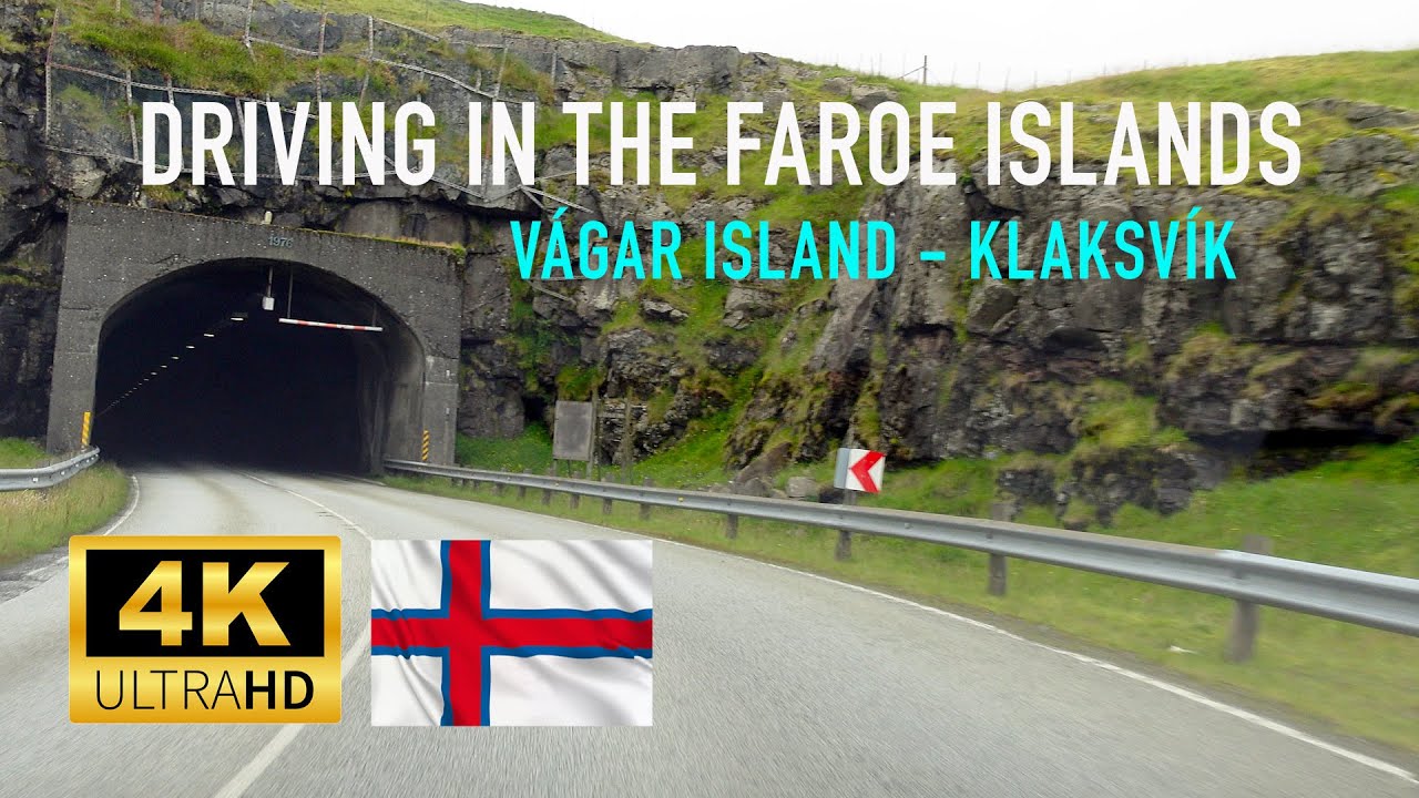 Driving in the Faroe Islands from Vagar to Klaksvik #faroeislands #roads #roadtrip #4k