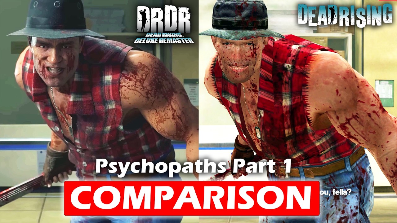 DEAD RISING DELUXE REMASTER - Bosses Comparison Vs Original Gameplay & Cutscenes Preview (4K 60FPS)