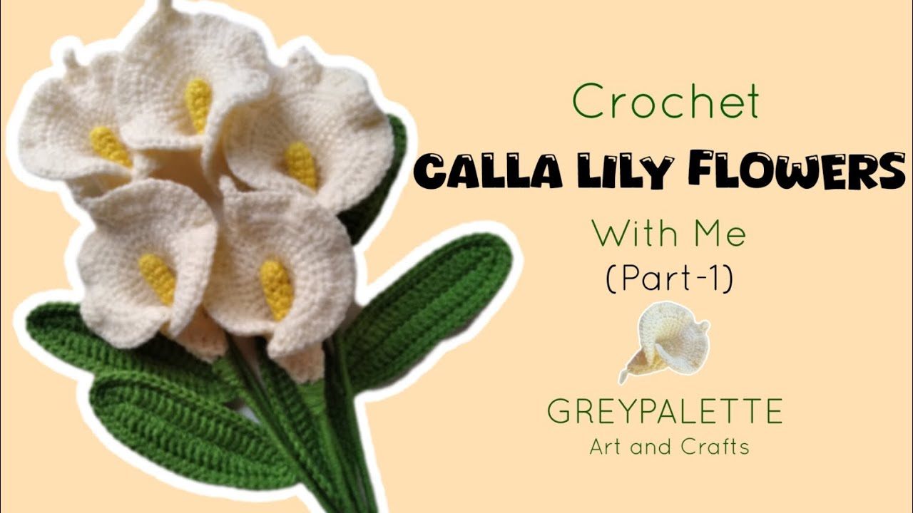 CROCHET CALLA LILIES WITH ME (part 01) Making Petals