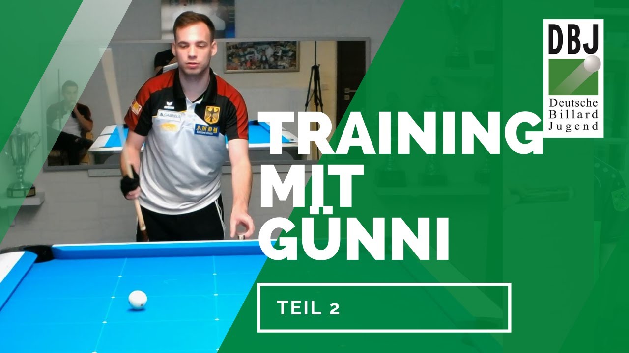 BILLARD Training mit GÜNNI Teil II - Niveaustufe 2 & 3