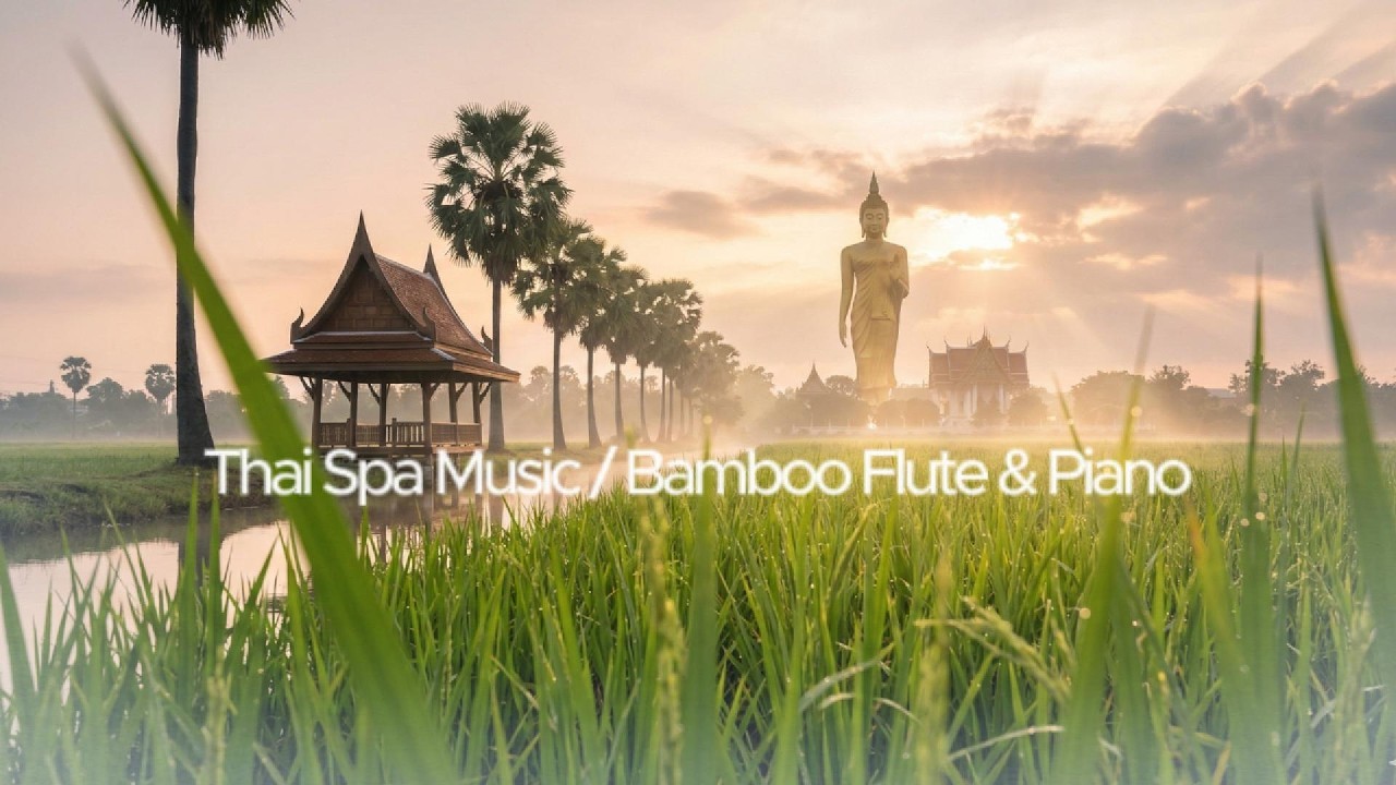 Peaceful Thai Ambient Fusion: Bamboo Flute & Soft Piano Spa Relax | ดนตรีบำบัดขลุ่ยไทยบรรเลงผ่อนคลาย