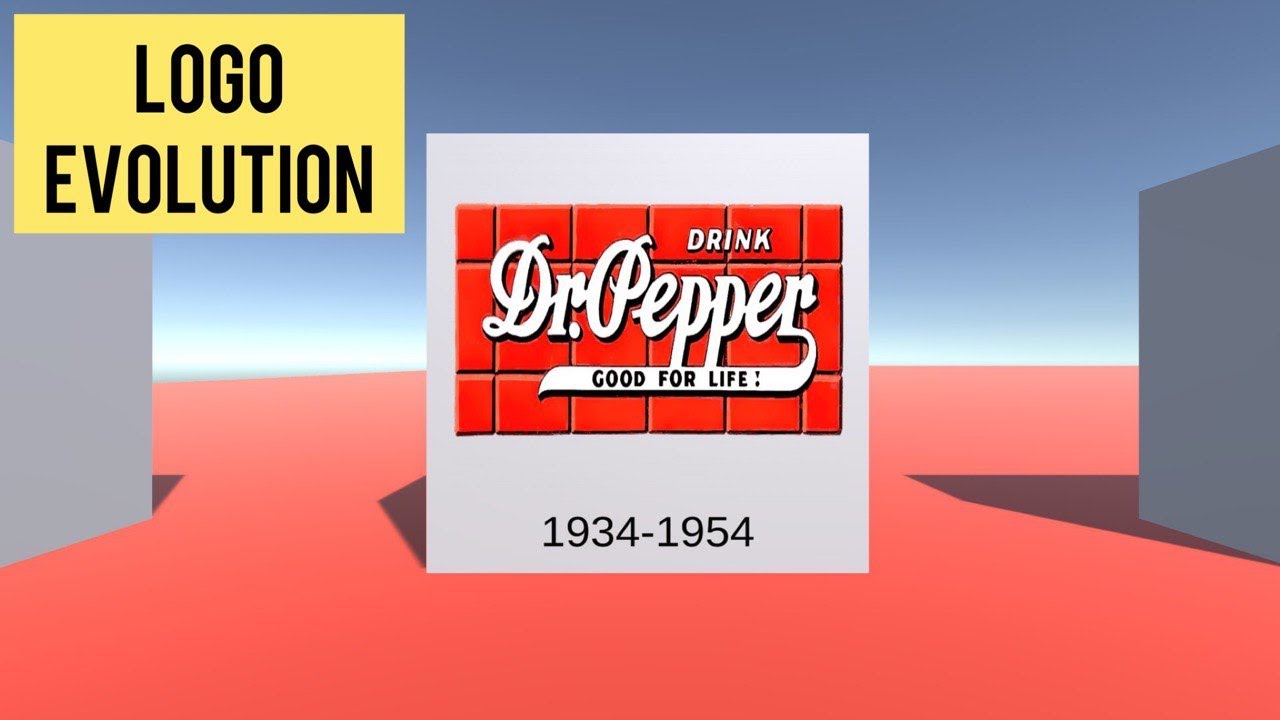 DrPepper historical flags and logos evolution 1880 - Today
