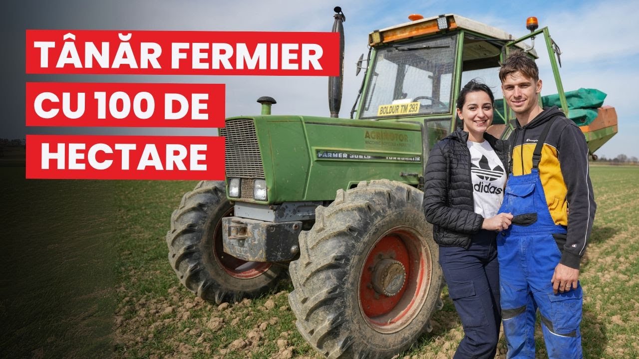 Tânăr fermier cu 100 de hectare! Daniel Vonvea face agricultură pe cont propriu de la 19 ani