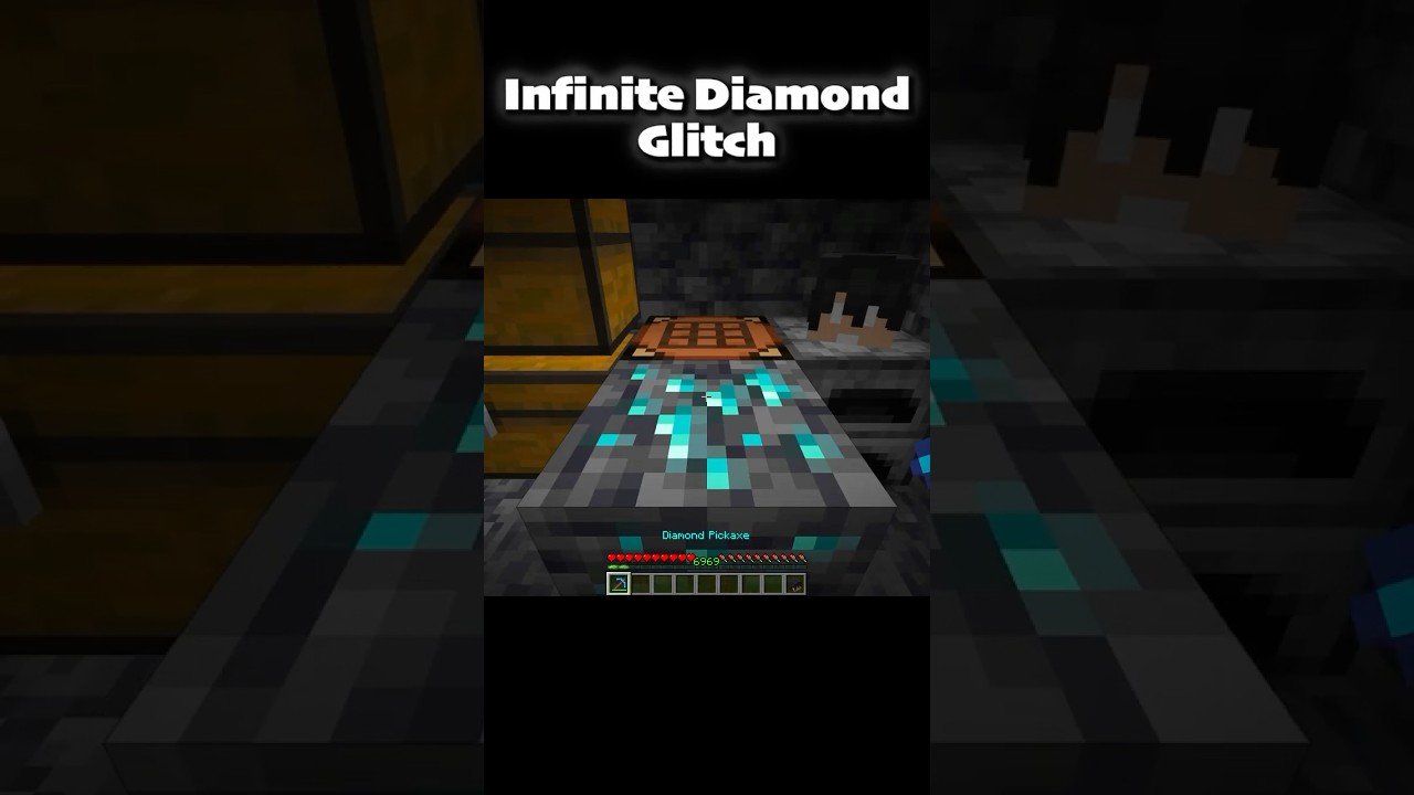 Infinite Diamond Glitch #minecraft #memes