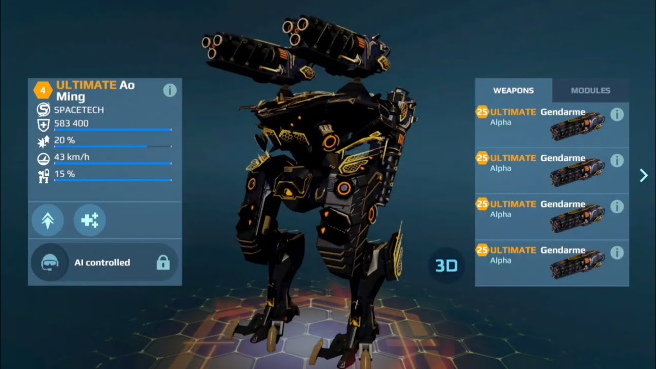 LIVING LEGEND WITH NEW ULTIMATE AO MING! INSANE TITAN? (War Robots Test Server)
