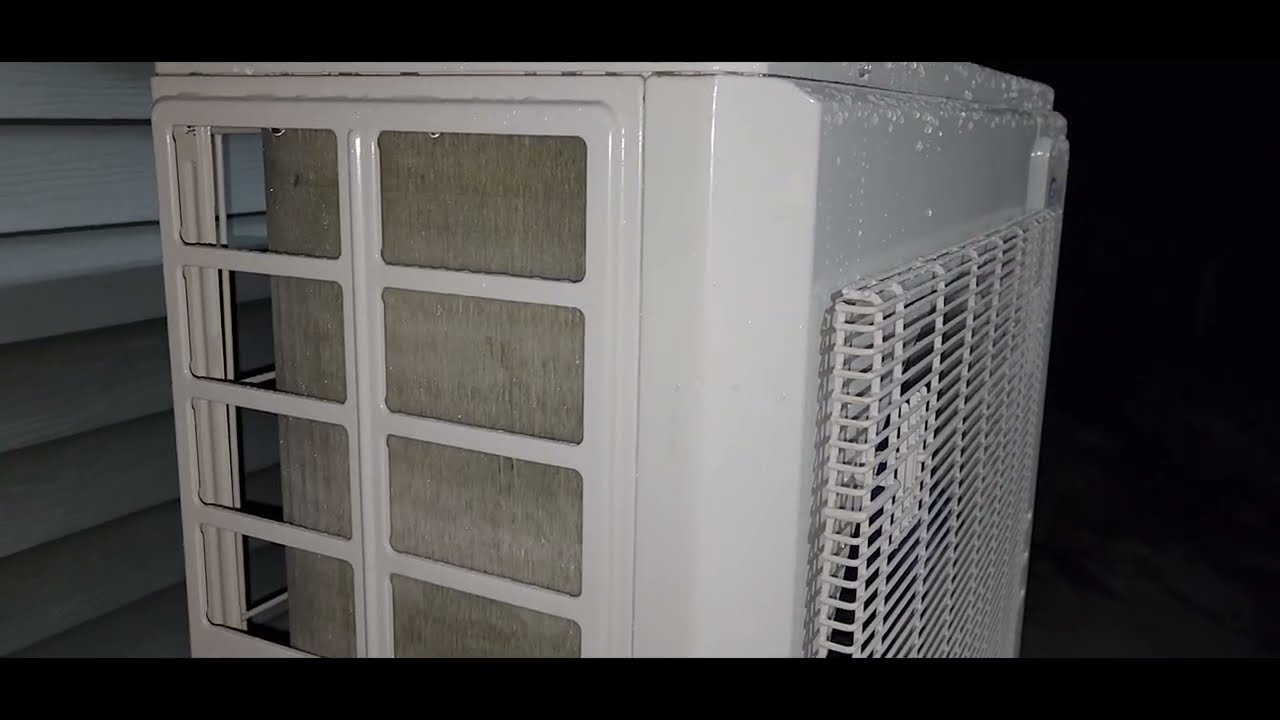 Senville Aura 3 ton defrosting, huge steam show.