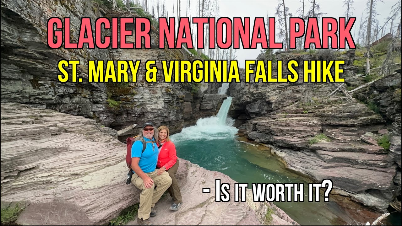 St Mary & Virginia Falls Hike | Glacier National Park Aerial 3D Maps + Other highlights (HiddenLake)