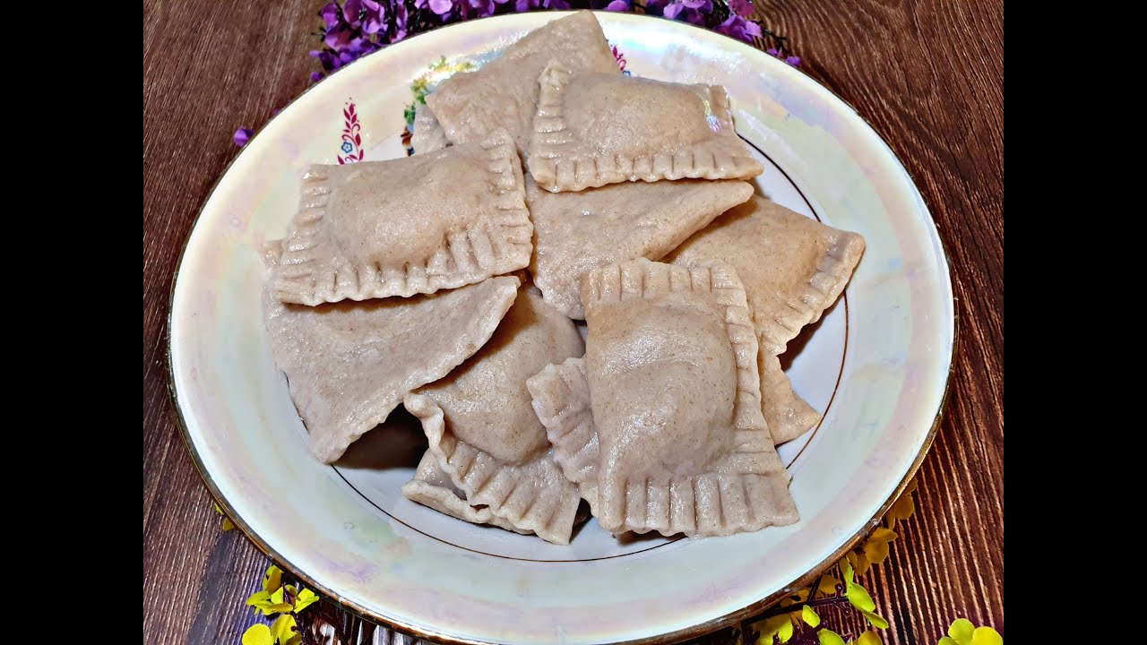 Вареники с картошкой и грибами из цельнозерновой муки!Рецепт подходит и для Диабетиков 2 типа!