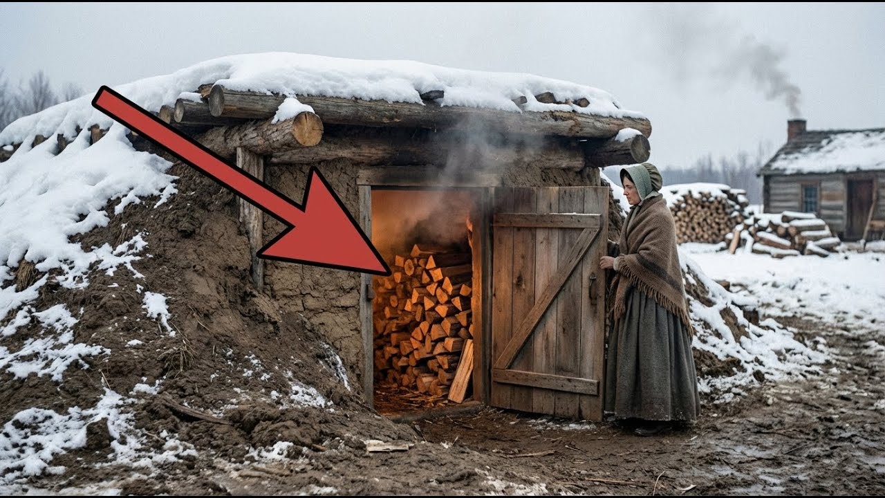 Neighbors Laughed When She Built a Dugout Shed — Until Her Firewood Stayed Dry Through Winter