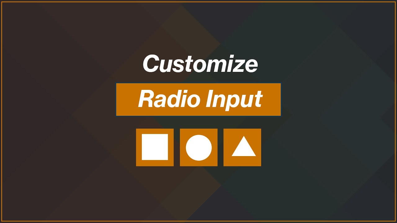 [Arabic] HTML, CSS Tutorials - Customize Radio Input