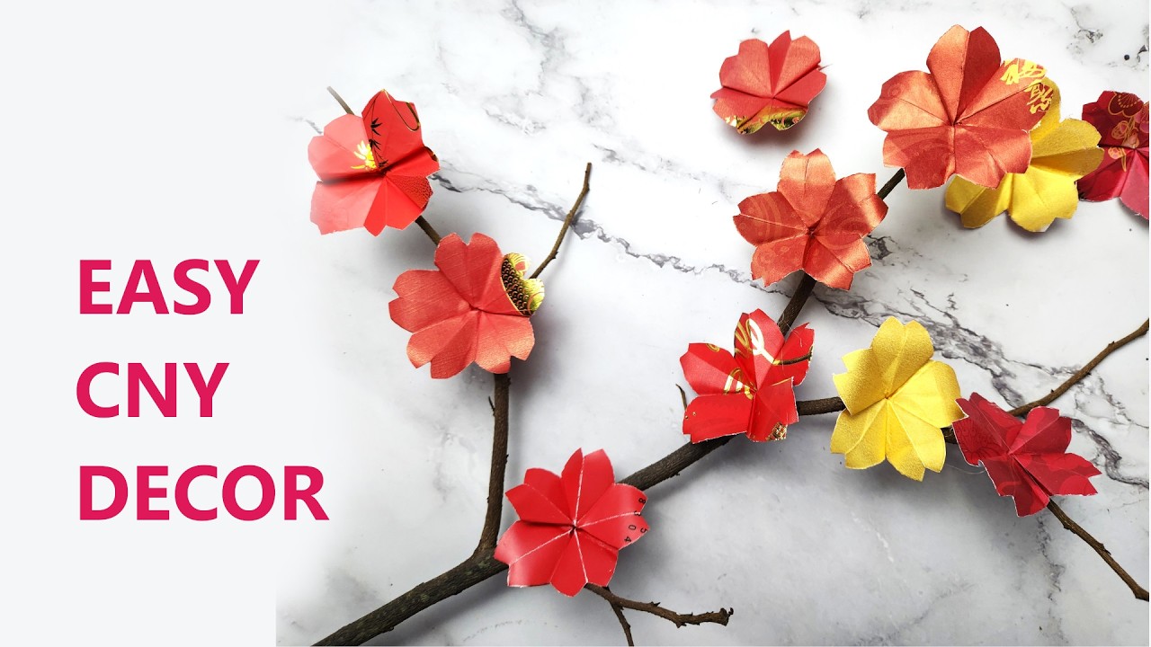 How To Make Lucky Ang Bao Flowers 🌸 | Easy CNY 2026 DIY