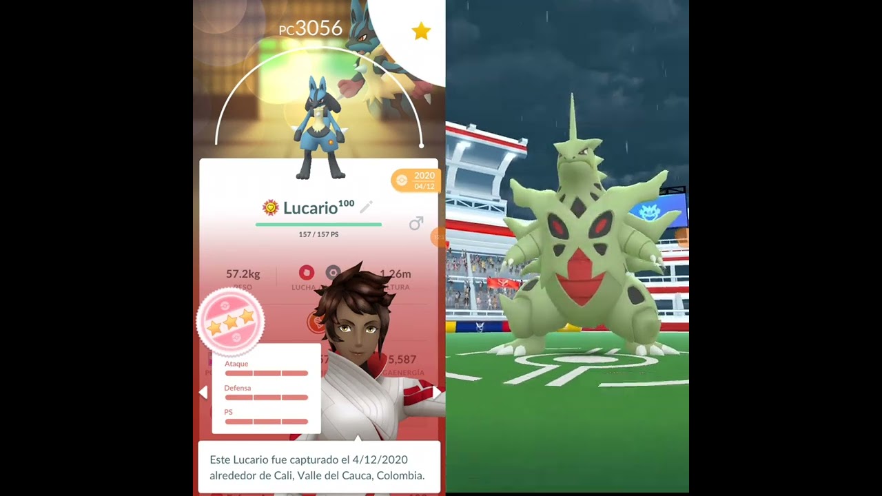 Raid solo Lucario vs Mega Tyranitars 1v1 (No Weather Boost, No Mega)