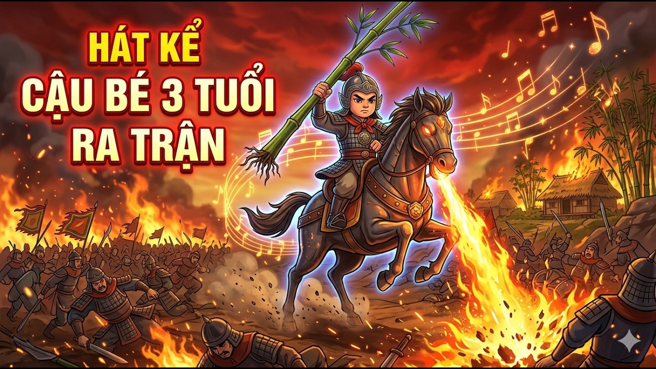 🎵 Thánh Gióng - Cậu Bé 3 Tuổi Đứng Lên Cứu Cả Dân Tộc | Hát Kể Cổ Tích