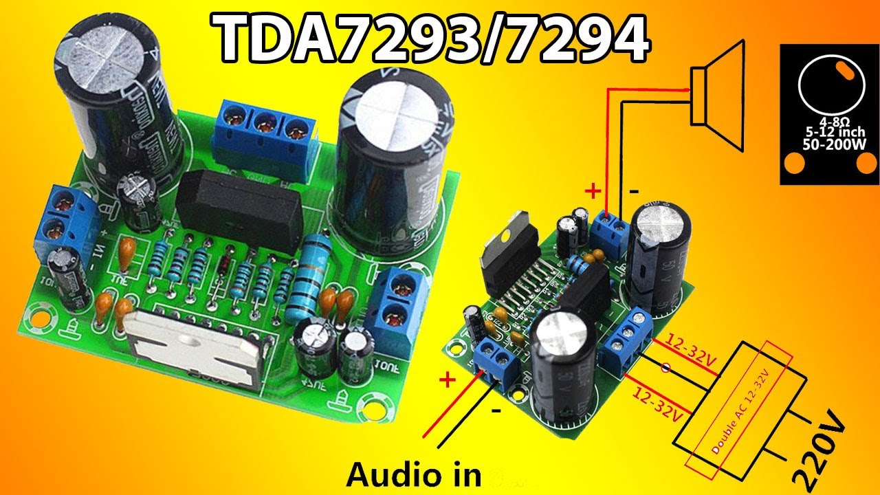tda7294 vs tda7293 amplifier circuit connection | Electro Bhai |