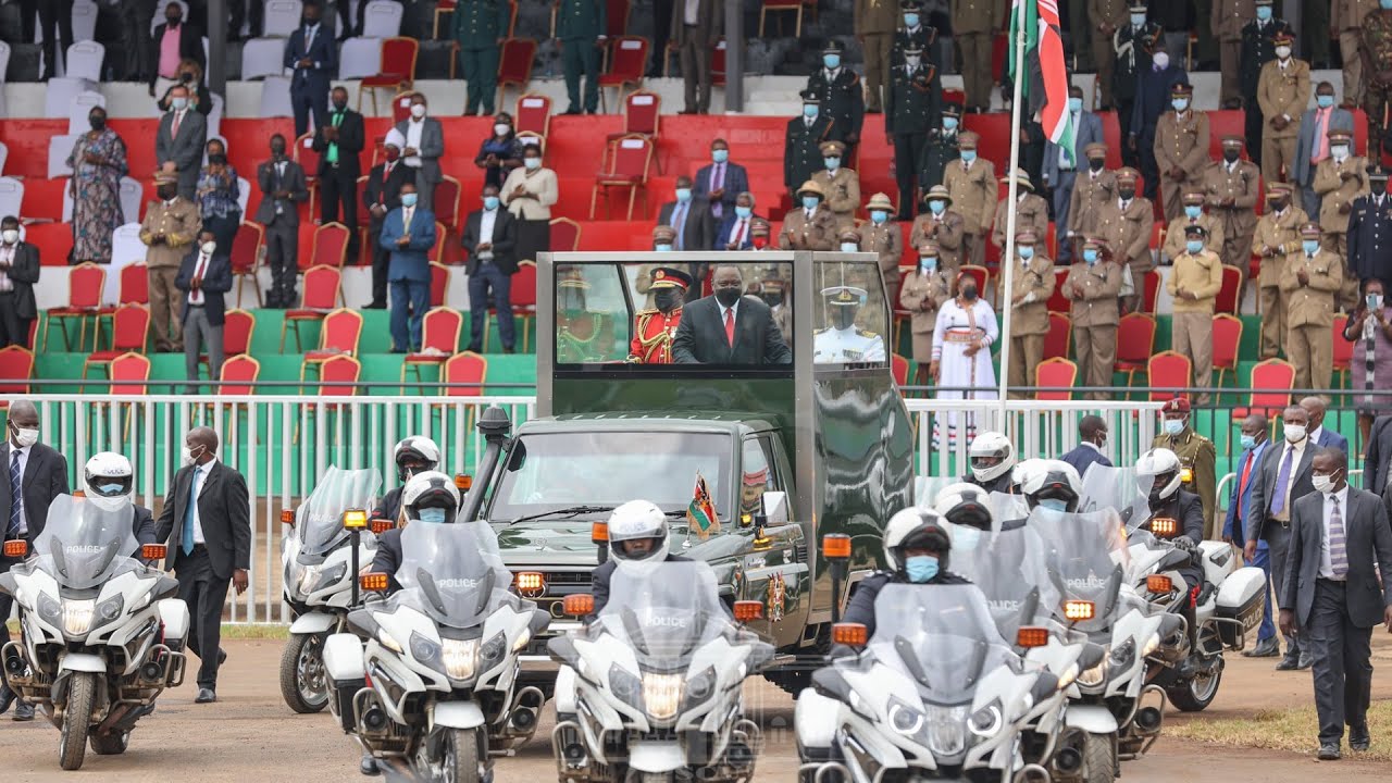 SEE WHAT HAPPENED AS PRESIDENT UHURU ARRIVED AT WANG'URU STADIUM FOR MASHUJAA DAY 2021 CELEBRATIONS!