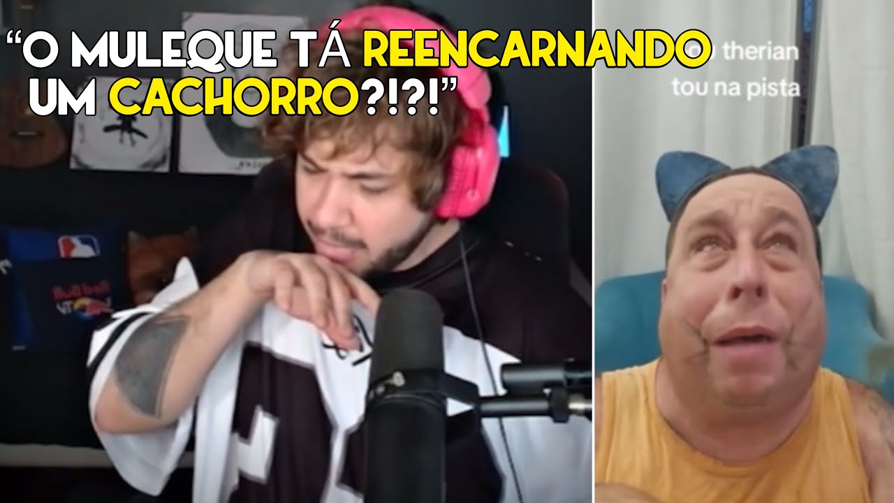 BRINO DESCOBRE O QUE É THERIAN EM LIVE KKKK