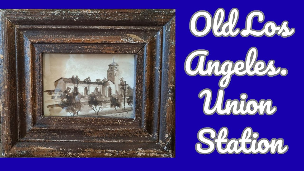 Los Angeles in watercolor. Union Station.