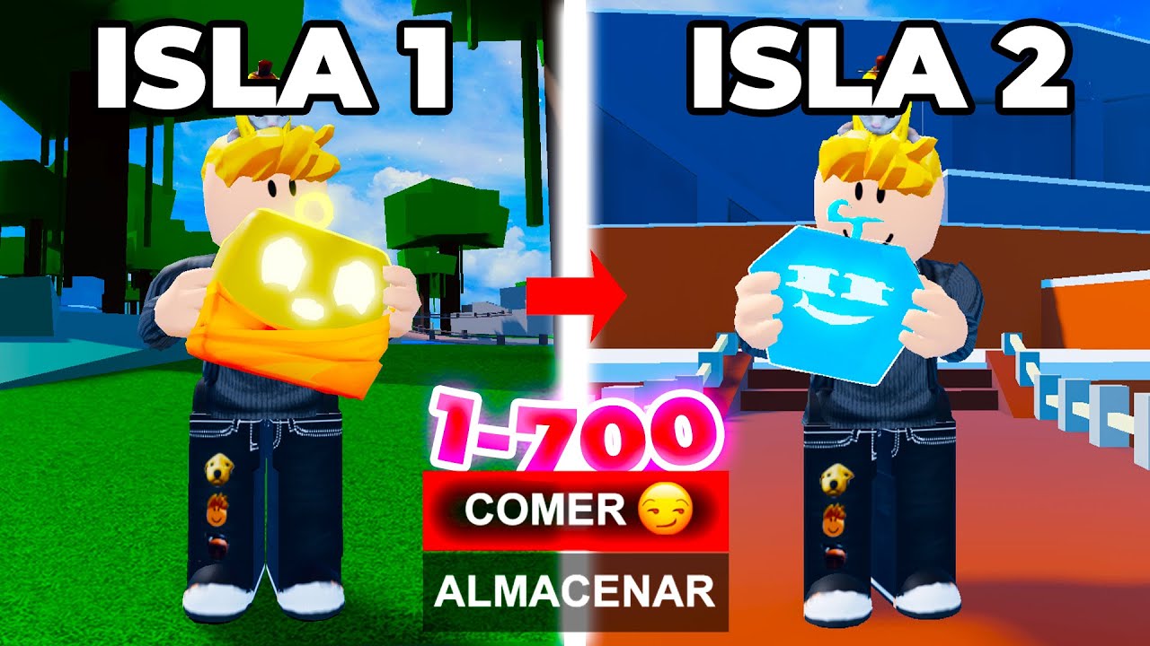 Empiezo Desde 0 PERO Cada Isla Cambia mi Fruta (1-700) 😳
