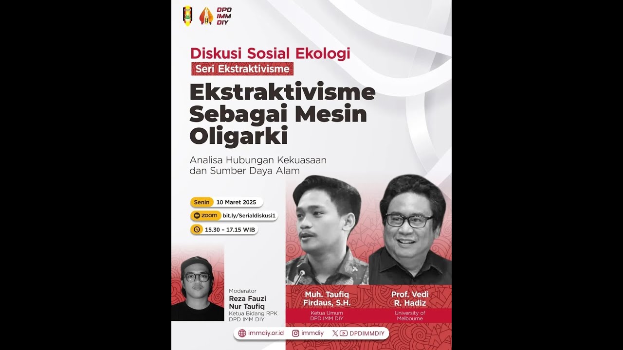 Diskusi Sosial Ekologi Seri Ekstraktivisme - Ekstraktivisme Sebagai Mesin Oligarki