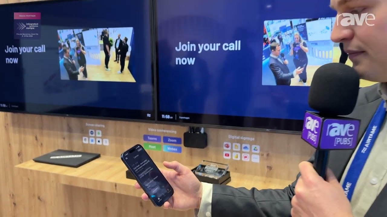 ISE 2026: Airtame Showcases Airtame 3 Wireless Screen-Sharing and Conferencing Device