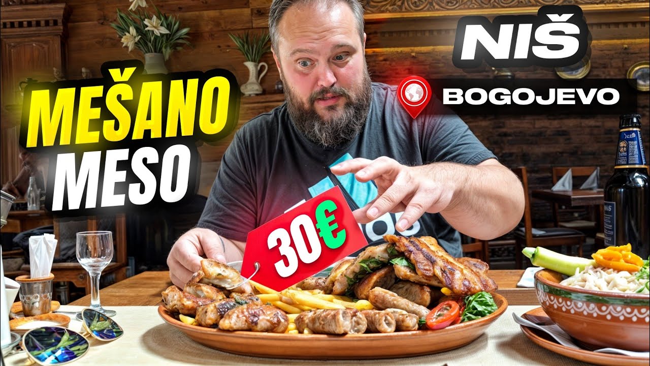 RESTORAN KOJI OSTAVLjA BEZ DAHA !!! Mešano meso za dve osobe u restoranu NIŠ