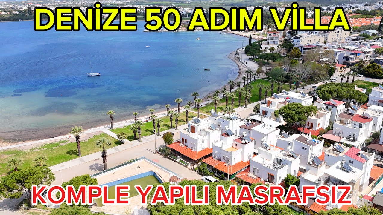 Sabah Huzur Akşam G&uuml;n Batımı Keyfi Denize Sadece 50 Adım Satılık Villa / No:527