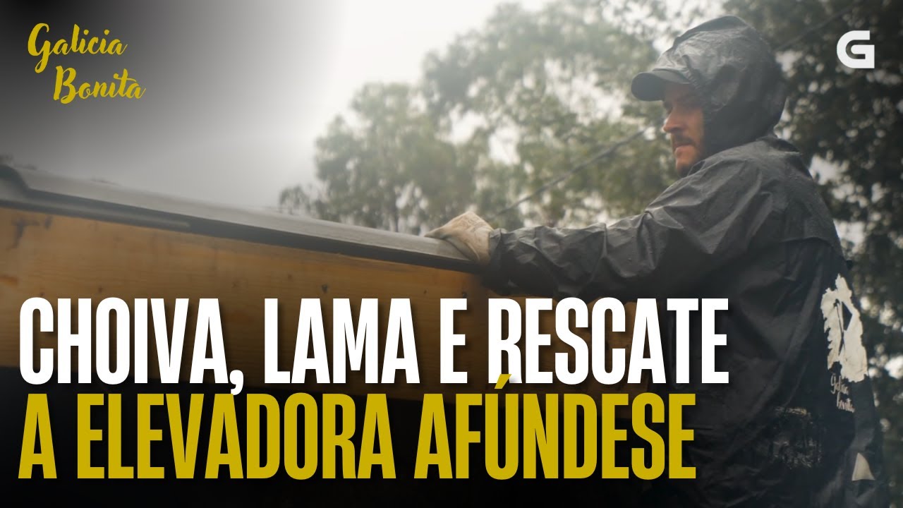 CHOIVA, LAMA e RESCATE: a ELEVADORA AFÚNDESE! 🚜 | GALICIA BONITA