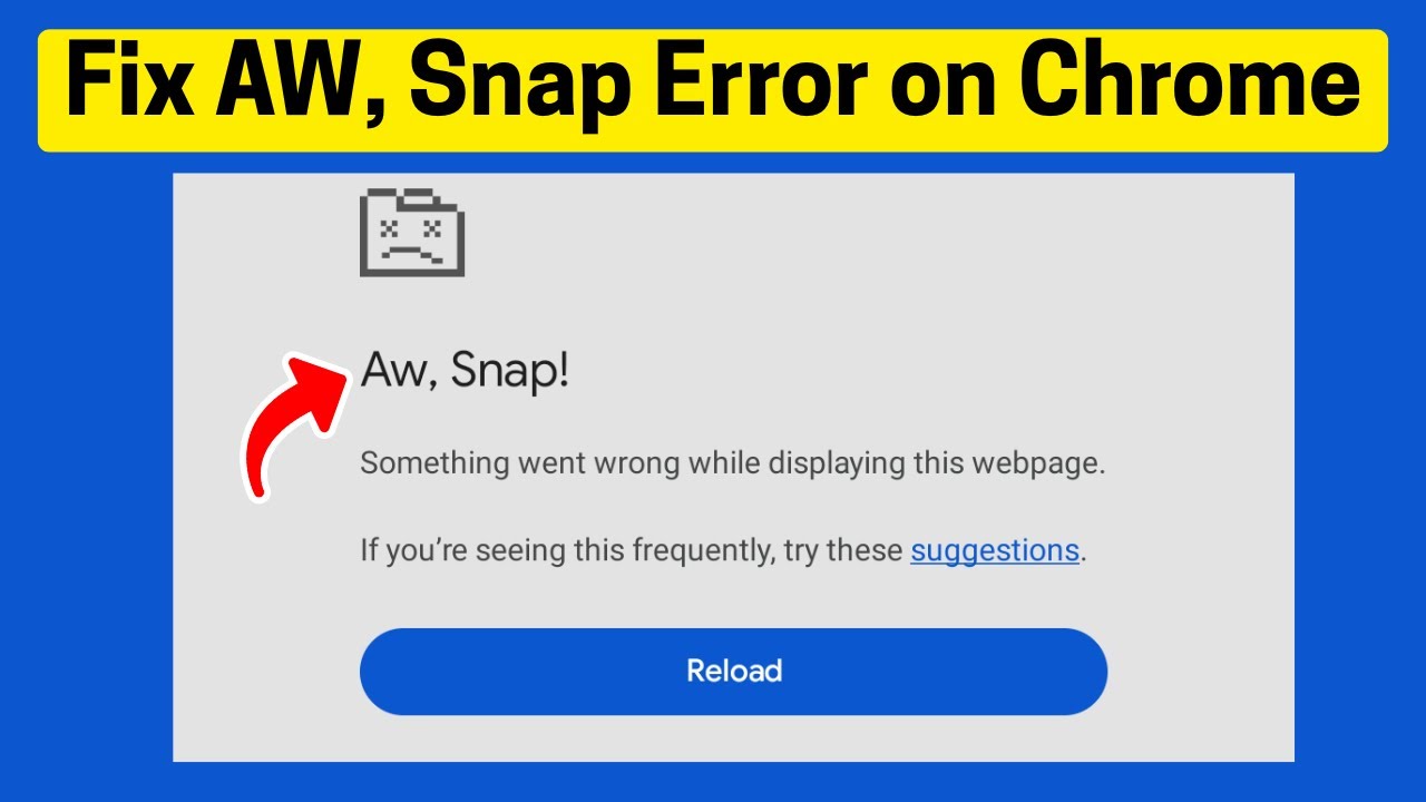 Исправлена ​​ошибка «Aw, Snap!» в Google Chrome (для телефонов Android).
