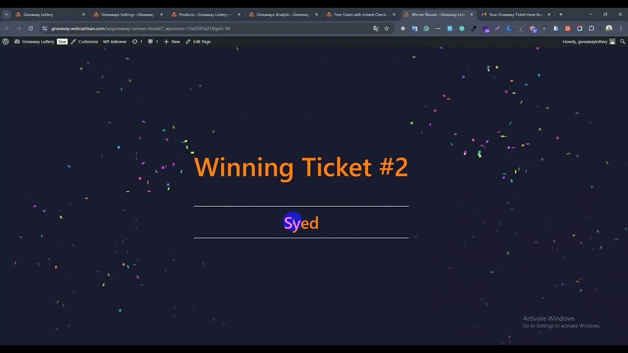 Send Email Notification When Winner Select
