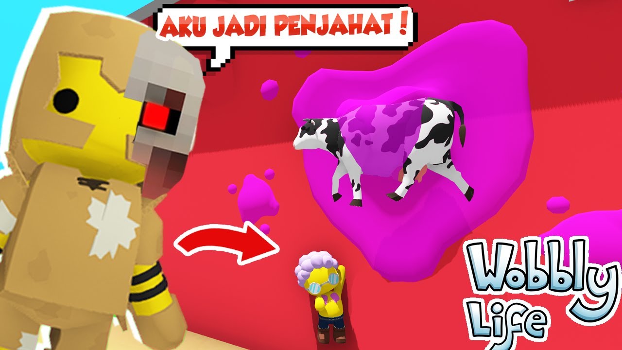 AKU MENEMUKAN PENJAHAT SUPER PALING BERBAHAYA DI WOBBLY LIFE  !!!