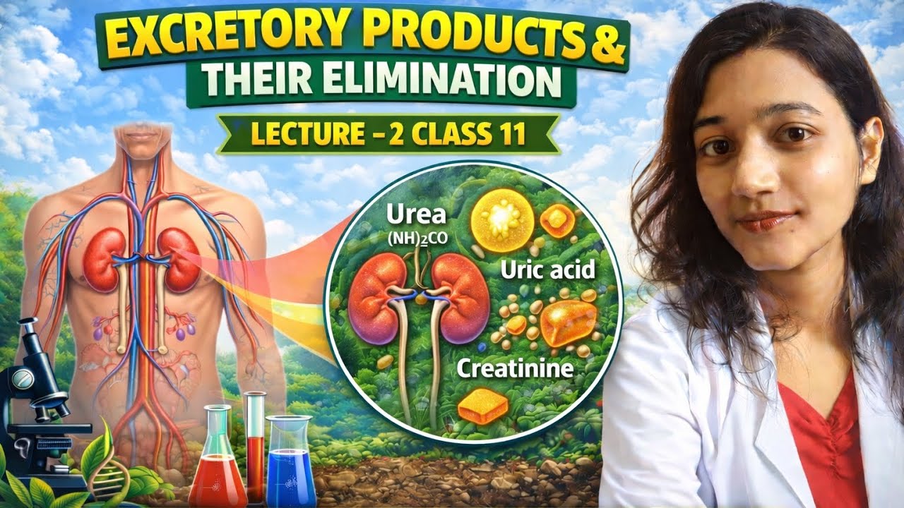EXCRETORY PRO & THEIR ELIMINATION LEC -2 by Dr AnanyaPT for the prep of NEET/CUET/ ICAR/ NEST 