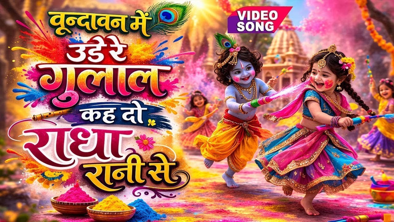 Vrindavan Mein Ude Re Gulal - वृन्दावन में उड़े रे गुलाल कह दो राधा रानी से | Holi Bhajan #holi