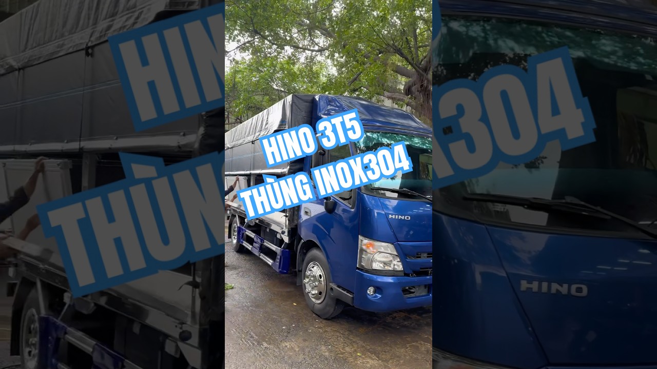Thanh L&yacute; Hino 3T5 2024 Đ&oacute;ng Th&ugrave;ng Theo Y&ecirc;u Cầu Gi&aacute; Rẻ #hinotv #hinoeuro5 #hino3t5