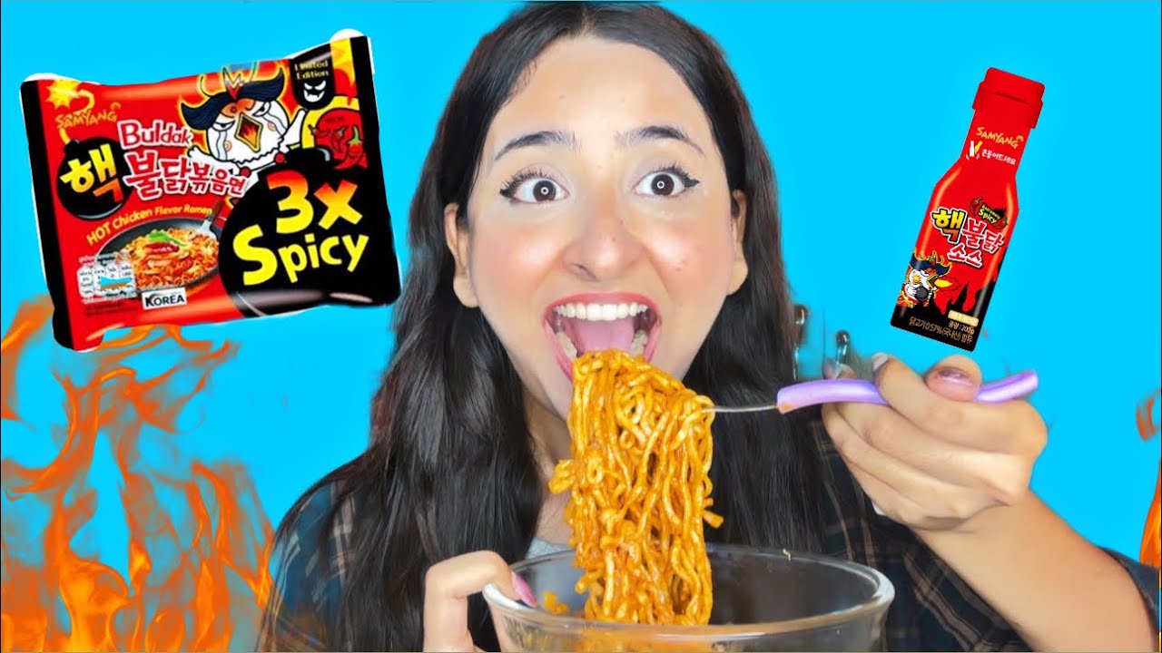 I tried Spiciest Noodles *i almost died😱